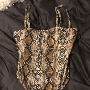 Snake skin body suit